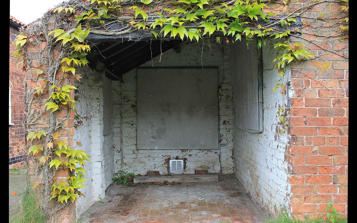 Les Ann�e Pass�es - cloth covered oil paintings - stored in open barn since 1985 - 2017