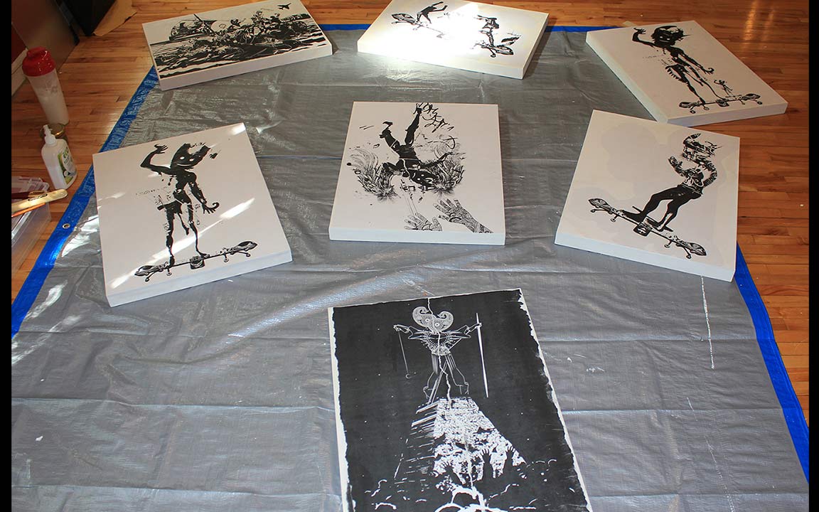 Wheaties on board - Inkjet & wheat paste - 2015