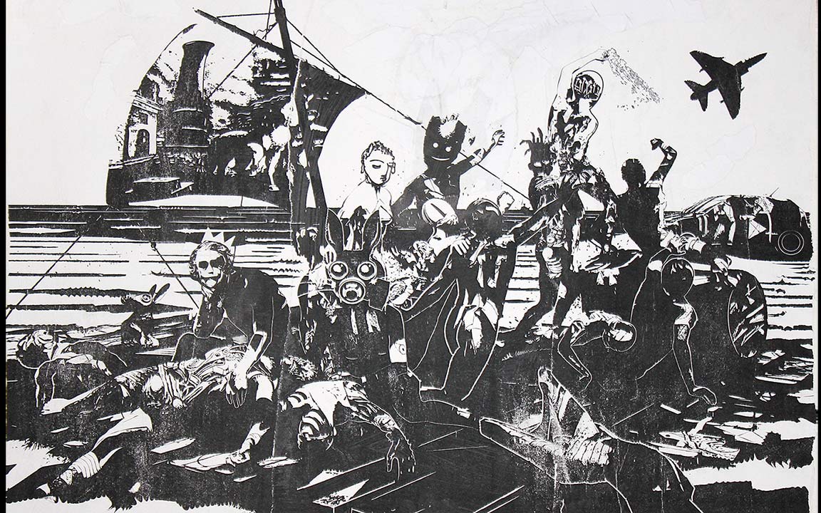 Street Wheatie - Promise Lands - Inkjet & wheat paste - 2015